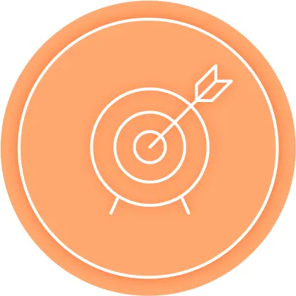 target icon orange